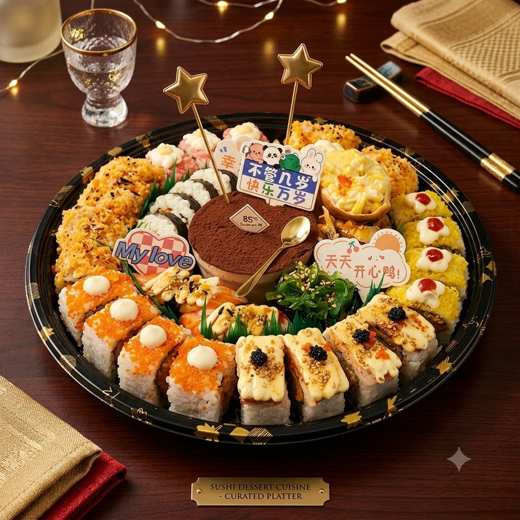 feed your idol Delicious sushi